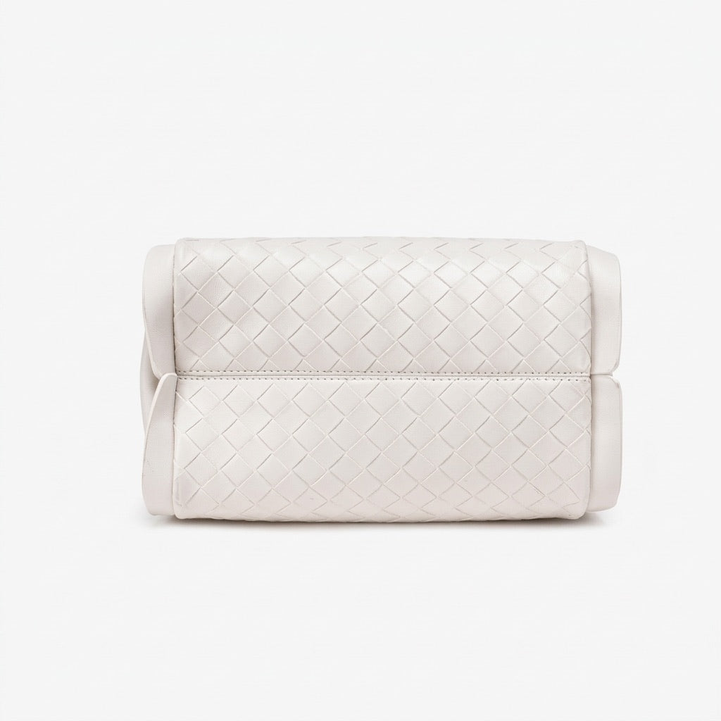 Sac pochette fourre-tout tressé intemporel en cuir écologique végan