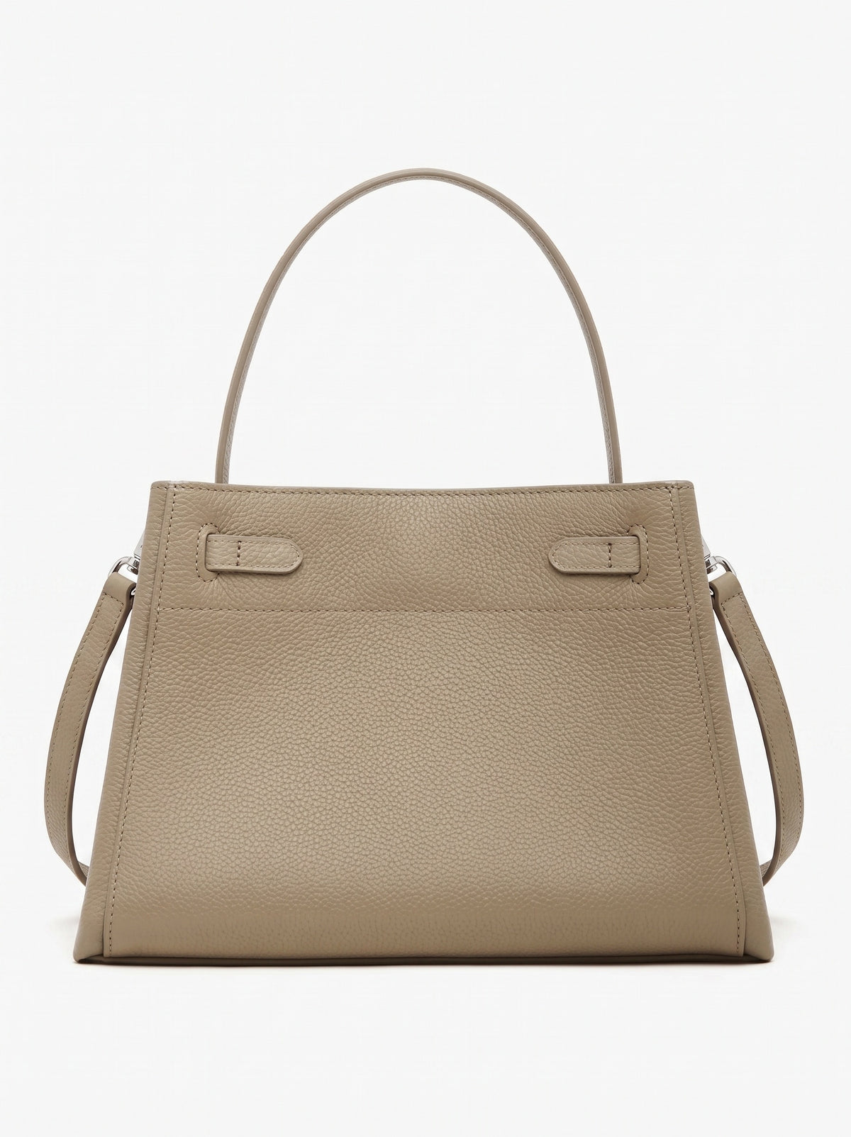 Ampia borsa tote a secchiello versatile in vera pelle Kelly sofisticata