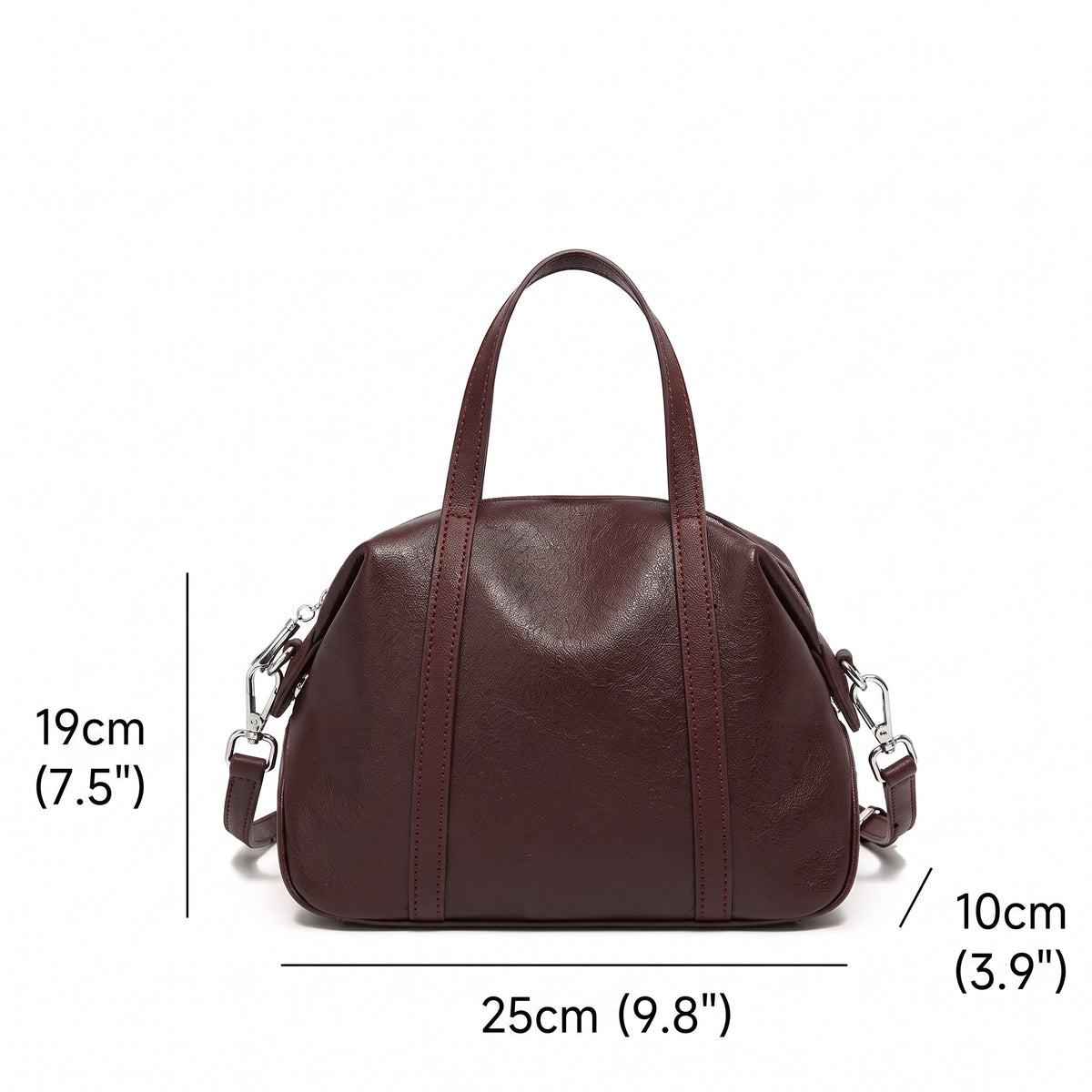Women’s Genuine Leather Boston Pillow Bag