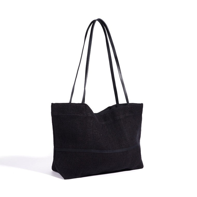 Minimalist Effortless Linen Tote Clutch Bag