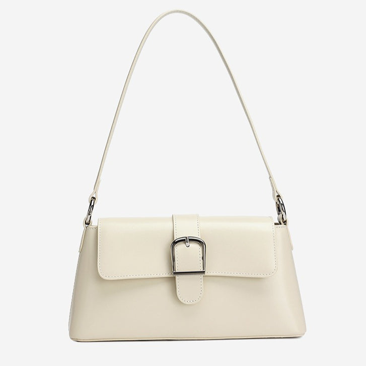 Retro Genuine Leather Baguette Clutch Bag