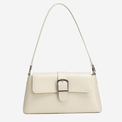 Retro Genuine Leather Baguette Clutch Bag