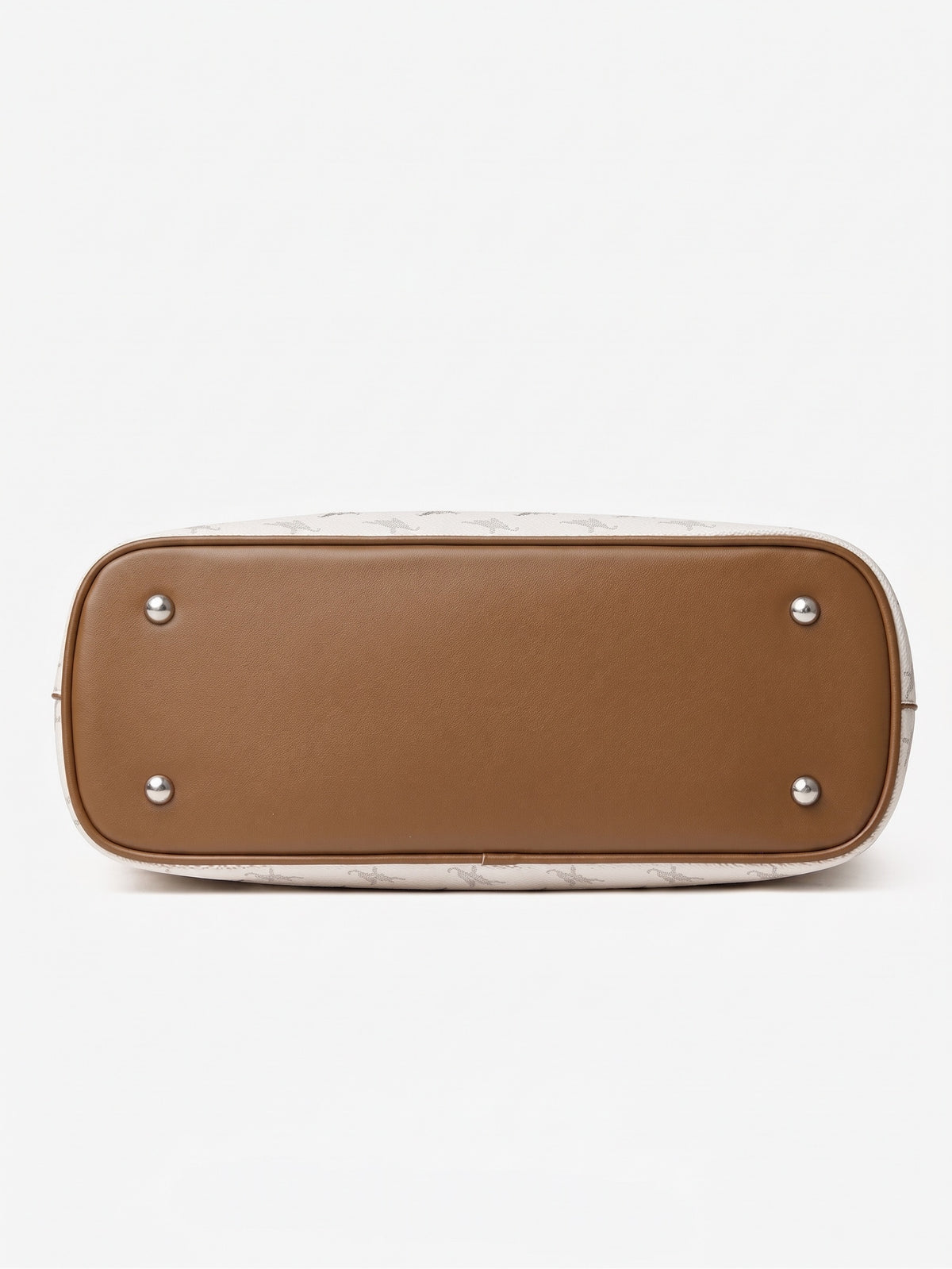 Ampia borsa a spalla tote di lusso vintage con monogramma Flying Elephant