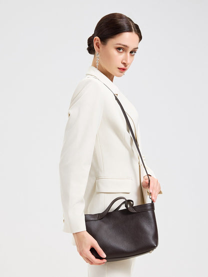 Sand Dune Mini Tote Genuine Leather Clutch Bag