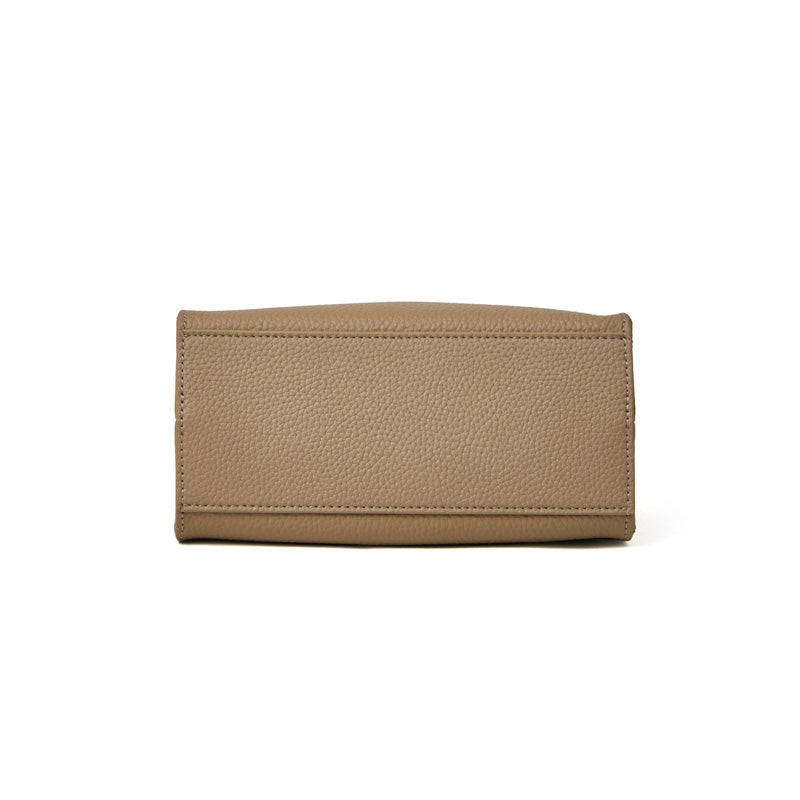 Borsa classica a secchiello chic in vera pelle per tutti i giorni, a tracolla