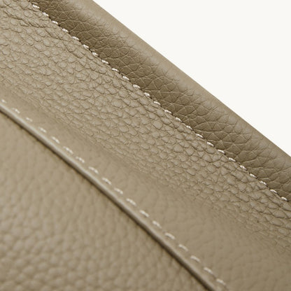 Women's Executive Trapezoid Genuine Leather Tote Bag