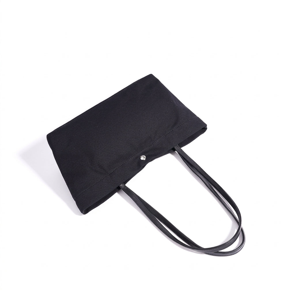 Lässige Tote-Clutch aus Leinen-Canvas