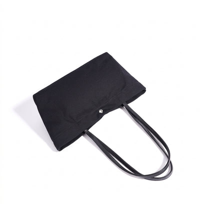 Lässige Tote-Clutch aus Leinen-Canvas