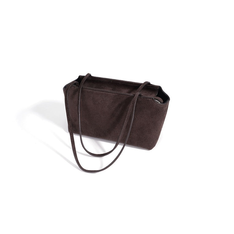Vintage Suede Leather Clutch Bag