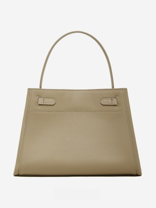 Sophisticated Kelly Genuine Leather Large Capacity Versatile Bucket Tote Bag