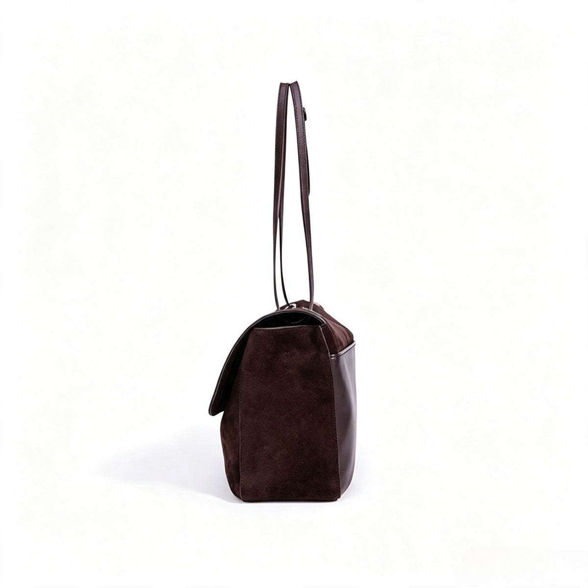 Borsa pochette vintage di lusso in vera pelle scamosciata