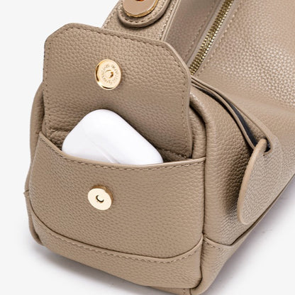 Casual Vegan Eco-Leather Boston Clutch Bag