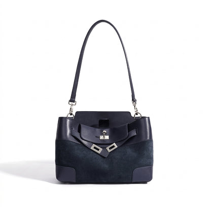 Geantă clutch lejeră din piele întoarsă naturală