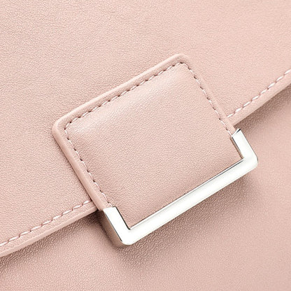Chic Genuine Leather Square Flap Clutch Bag