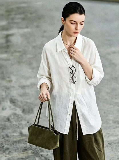 Vintage Suede Leather Clutch Bag