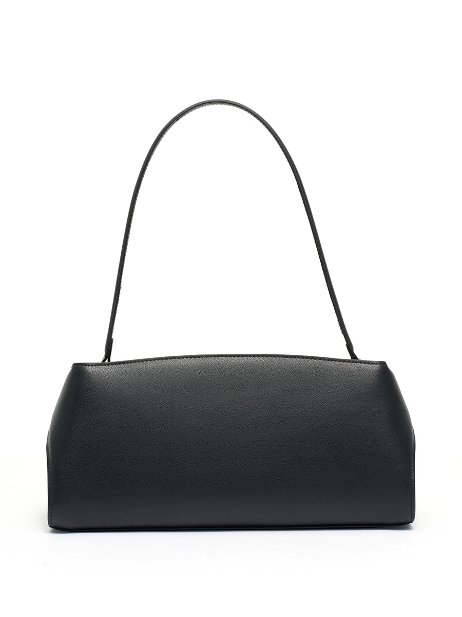 Graceful Genuine Leather Baguette Clutch Bag
