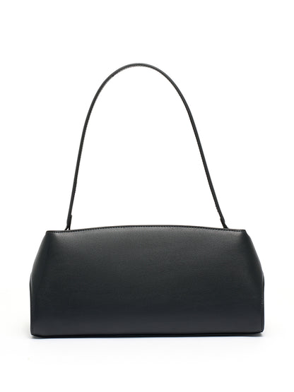 Graceful Genuine Leather Baguette Clutch Bag