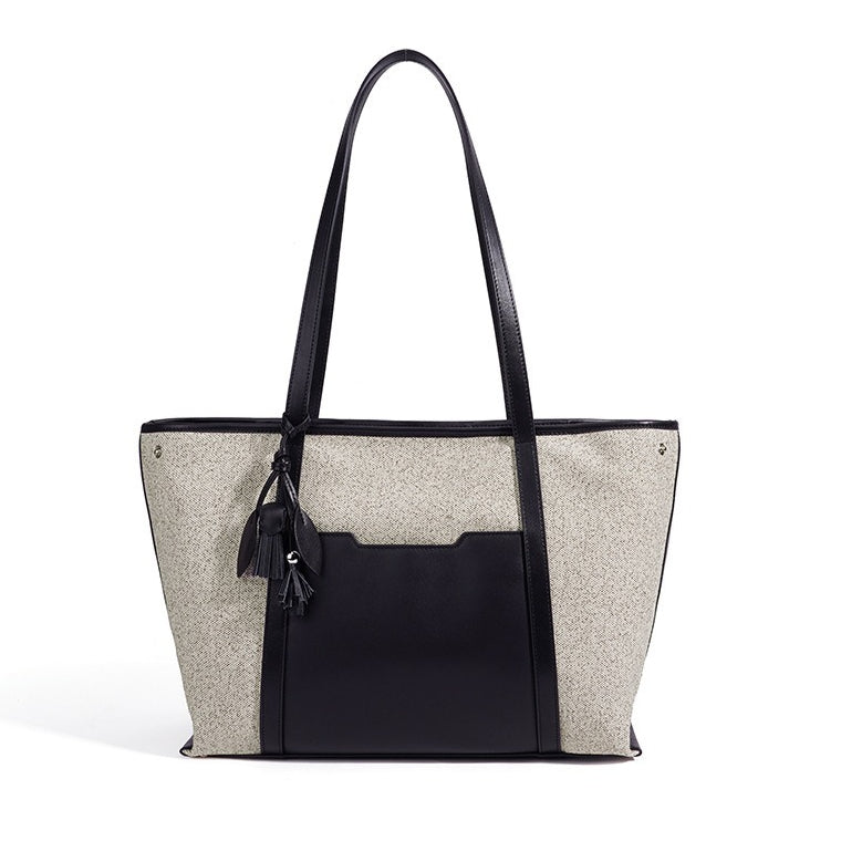 Minimalist Canvas Spacious Tote Clutch Bag