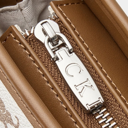 Ampia borsa a spalla tote di lusso vintage con monogramma Flying Elephant