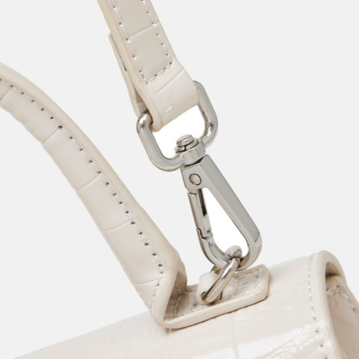 Minimalist Crocodile Pattern Handheld Genuine Leather Crossbody Bag
