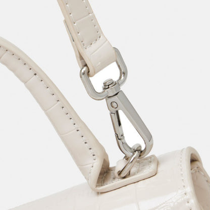 Minimalist Crocodile Pattern Handheld Genuine Leather Crossbody Bag