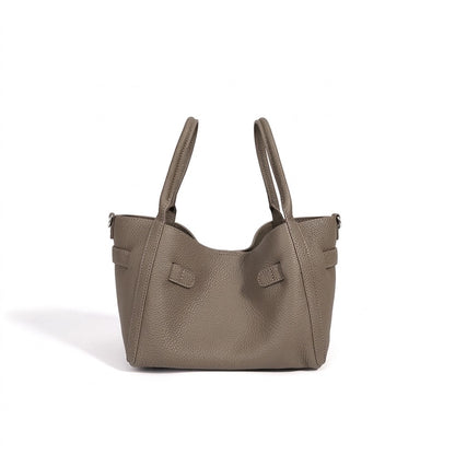 Geantă clutch mini tip găleată, casual, din piele naturală
