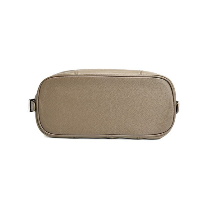 Supple Pebbled Texture Genuine Leather Pillow Clutch Bag