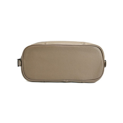 Supple Pebbled Texture Genuine Leather Pillow Clutch Bag