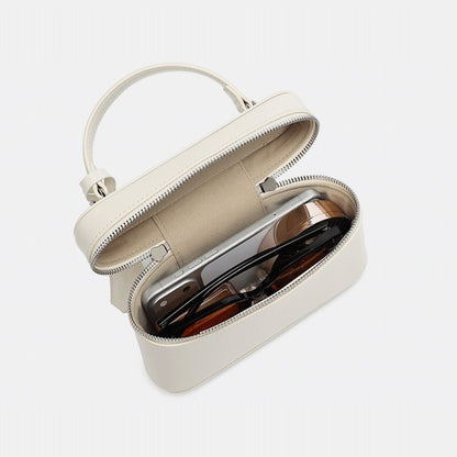 Minimalist Genuine Leather Square Box Clutch Bag