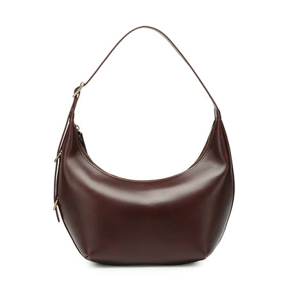 Borsa hobo di nicchia senza tempo in vera pelle con patina unica cerata a olio