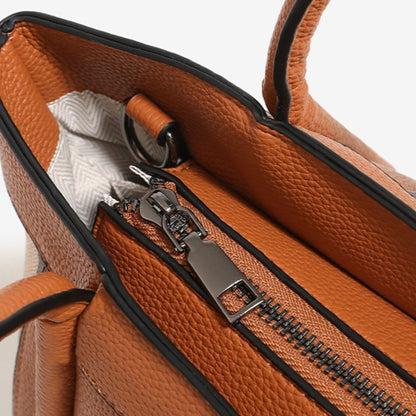 Sophisticated British Plaid Vegan Eco-Leather Tote Clutch Bag