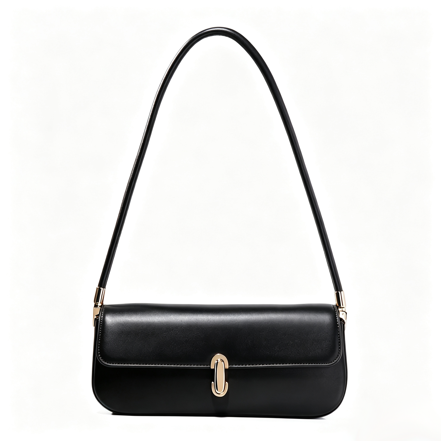 Sophisticated Vegan Eco-Leather Baguette Clutch Bag