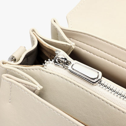 Featherlight Pebbled Genuine Leather Pillow Clutch Bag
