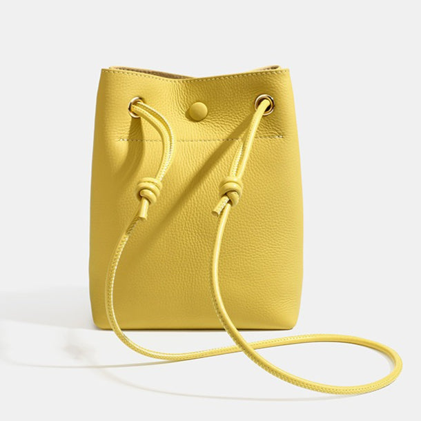 Ruhiger Luxus Schulter-Clutch aus echtem genarbtem Leder für Telefon