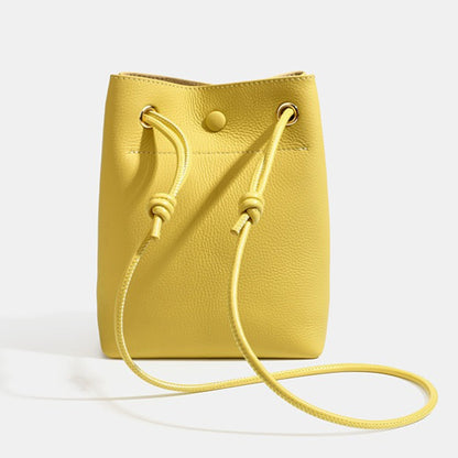 Ruhiger Luxus Schulter-Clutch aus echtem genarbtem Leder für Telefon