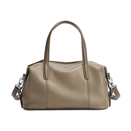 Supple Pebbled Texture Genuine Leather Pillow Clutch Bag