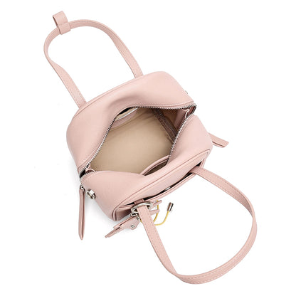 Geantă clutch Boston mini, mică și șic, din piele naturală, cu accesoriu jucăuș în formă de stea