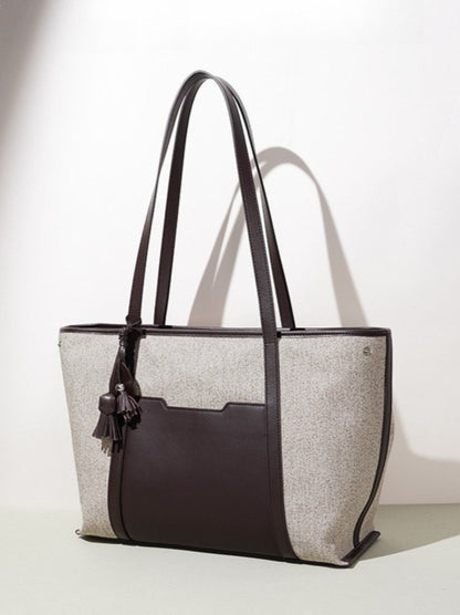 Minimalist Canvas Spacious Tote Clutch Bag