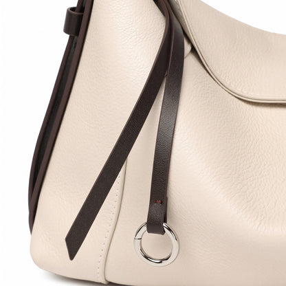 Borsa sofisticata a spalla, a tracolla e a mano in vera pelle