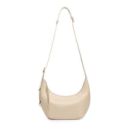 Borsa hobo di nicchia senza tempo in vera pelle con patina unica cerata a olio