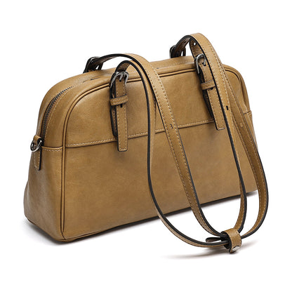 Mellow Rustic Genuine Leather Boston Clutch Bag