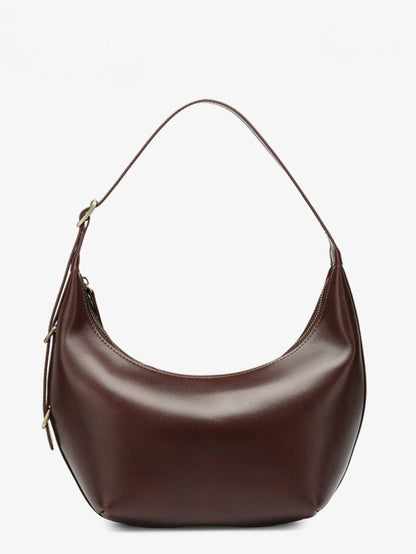 Niche Timeless Genuine Leather Dumping Bag With Unique Oil Waxed Patina