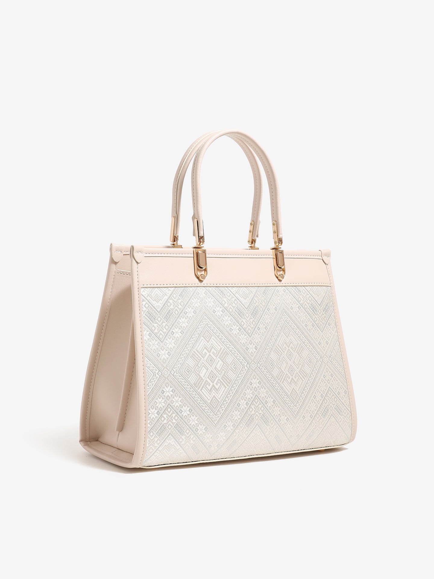 Exquisite Geometric Vegan Eco-Leather Clutch Bag