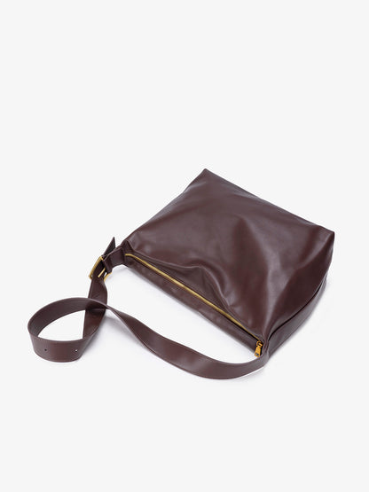 Modern Classic Large Capacity Vegan Eco-Leather Hobo Bag