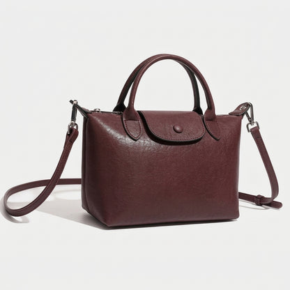 Heritage lässige Dumpling-Clutch aus echtem Leder