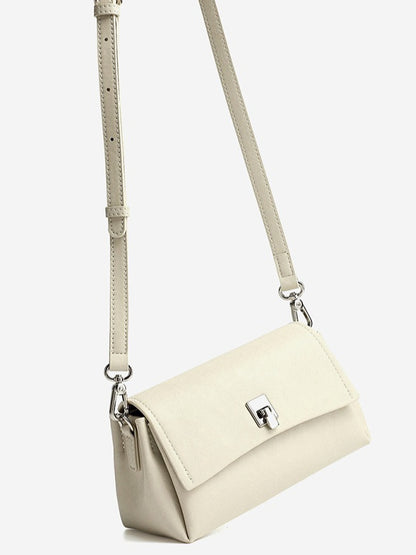 Featherlight Pebbled Genuine Leather Pillow Clutch Bag