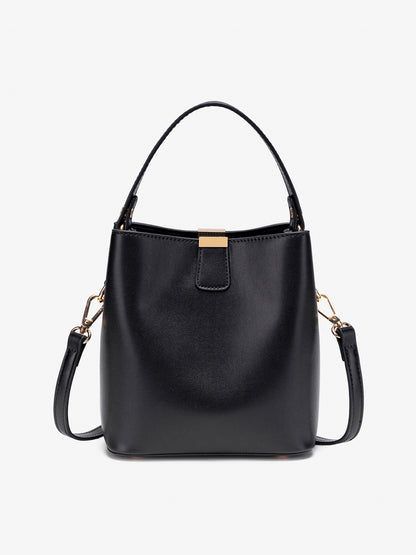 Vintage Vegan Eco-Leather Bucket Clutch Bag