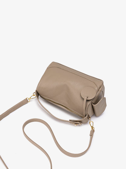 Casual Vegan Eco-Leather Boston Clutch Bag