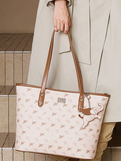 Sac à main épaule fourre-tout monogramme vintage de luxe grand éléphant volant