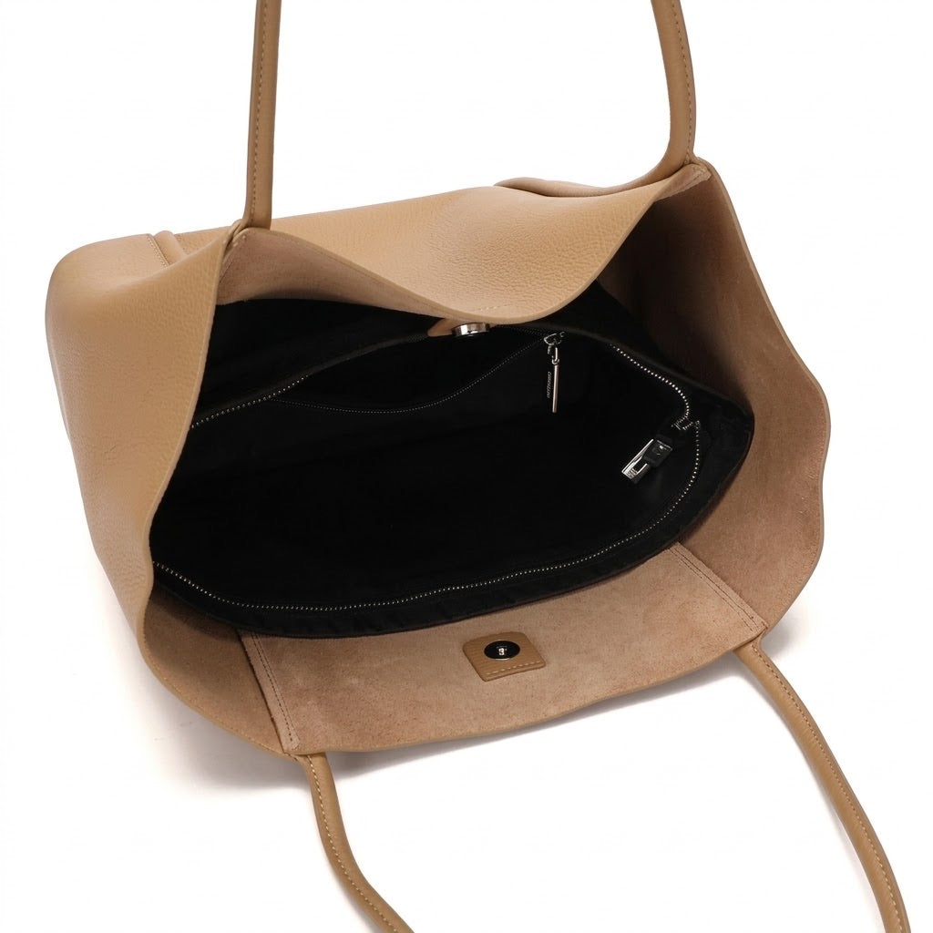 Borsa Tote Estiva da Donna in Vera Pelle